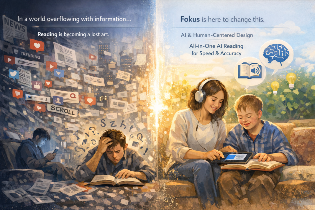 AI e-reader with accessibility features